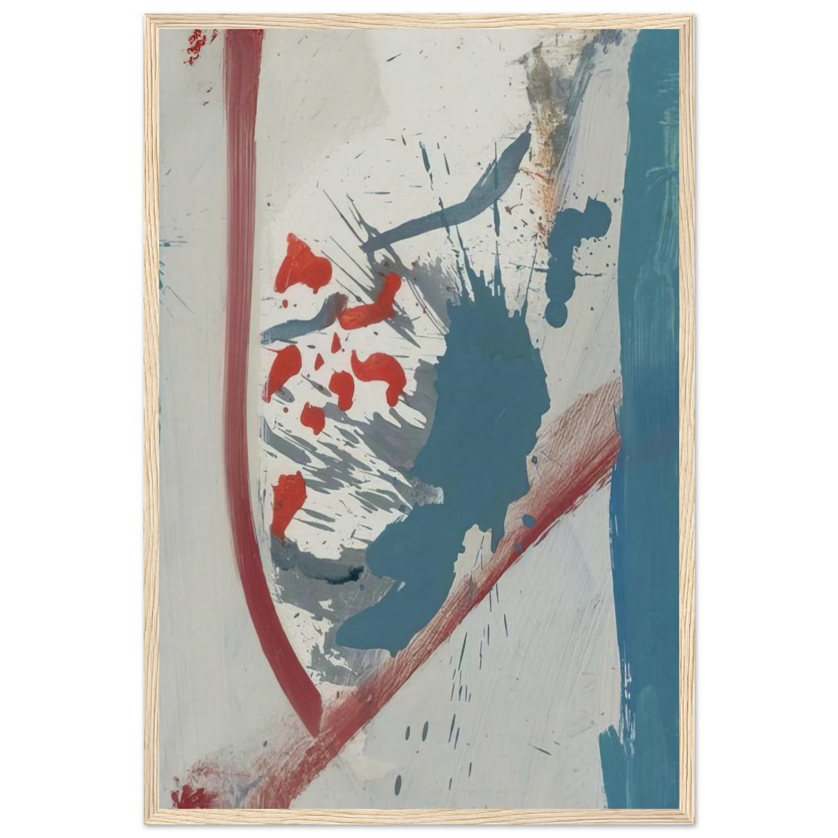 Untitled - 1960 Framed Poster | Helen Frankenthaler Framed Prints Wall Art | Frankenthaler Helen