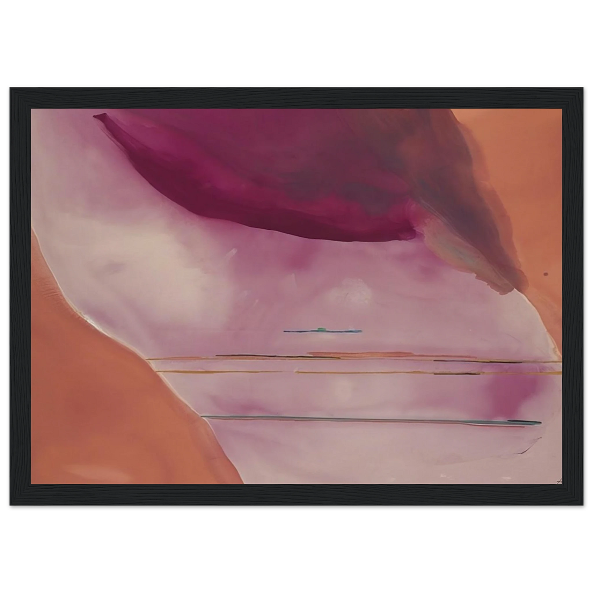 Pendulum - 1972 Framed Poster | Helen Frankenthaler Framed Prints Wall Art | Frankenthaler Helen