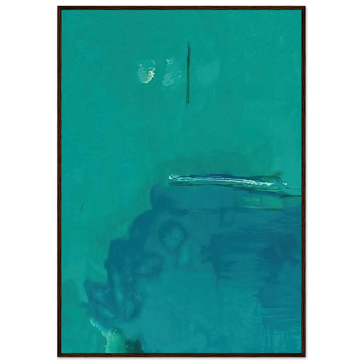 Contentment Island - 2004 Framed Poster | Helen Frankenthaler Framed Prints Wall Art | Frankenthaler Helen