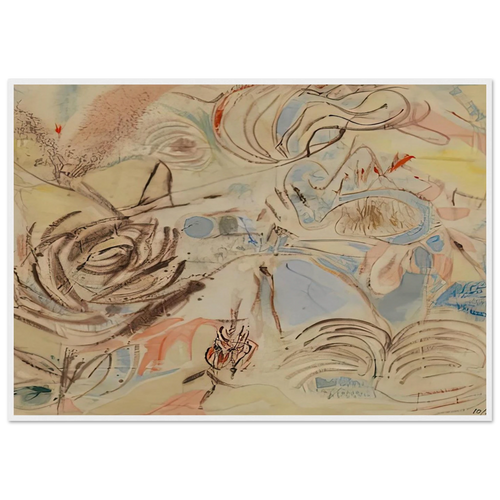 10 29 52, 1952- Framed Poster | Helen Frankenthaler Framed Prints Wall Art | Frankenthaler Helen