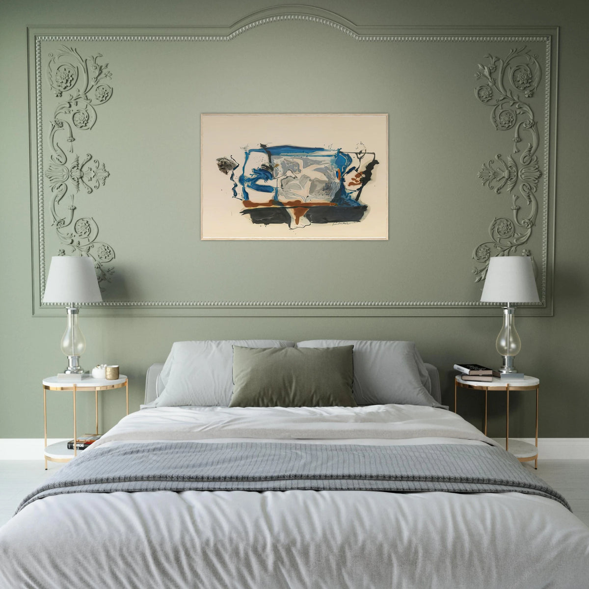 Swan Lake II, 1961- Framed Poster | Helen Frankenthaler Framed Prints Wall Art | Frankenthaler Helen
