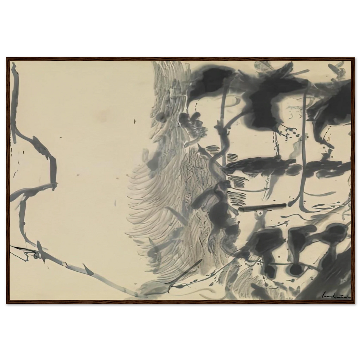 New York Bamboo, 1957- Framed Poster | Helen Frankenthaler Framed Prints Wall Art | Frankenthaler Helen