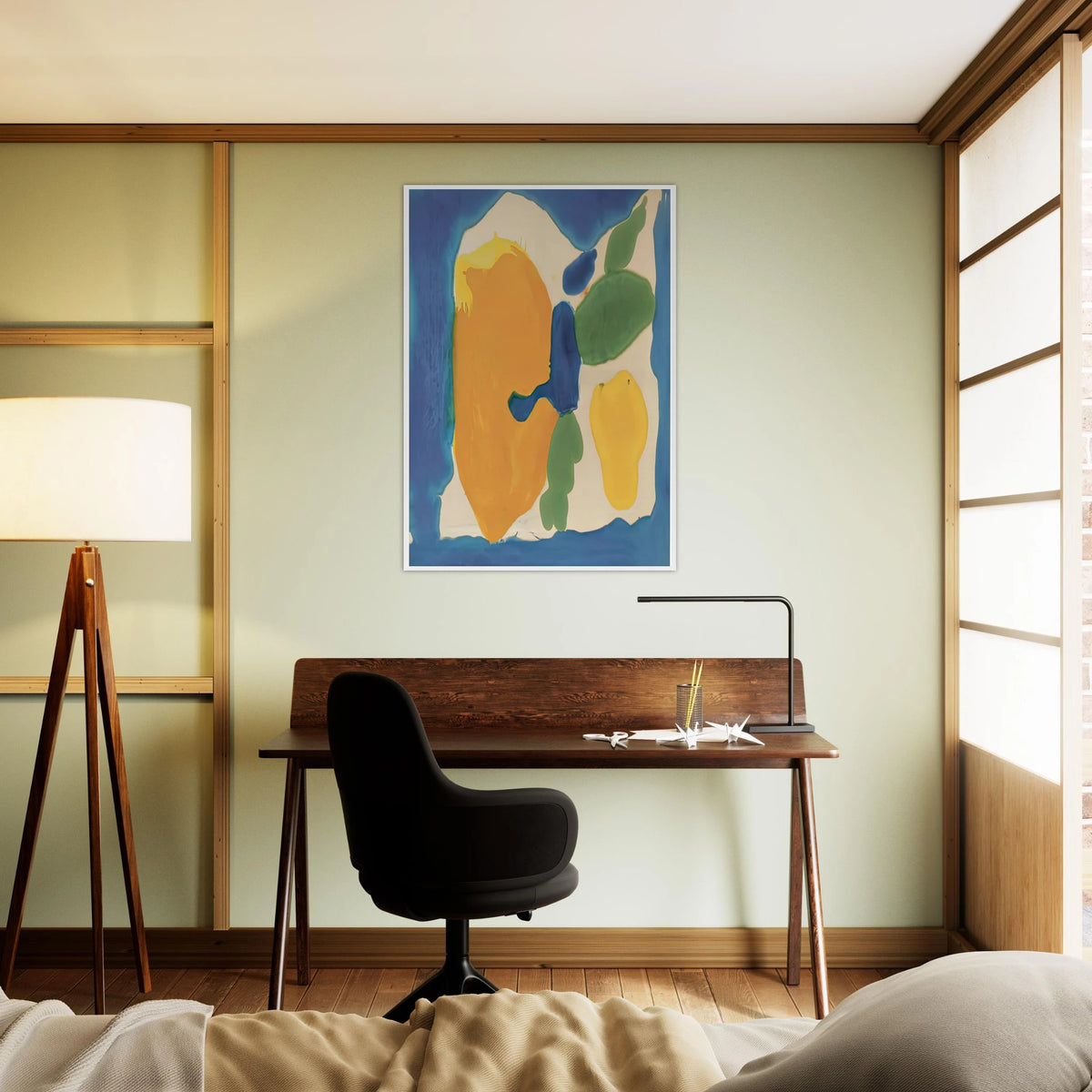 Provincetown Window, 1963-64- Framed Poster | Helen Frankenthaler Framed Prints Wall Art | Frankenthaler Helen
