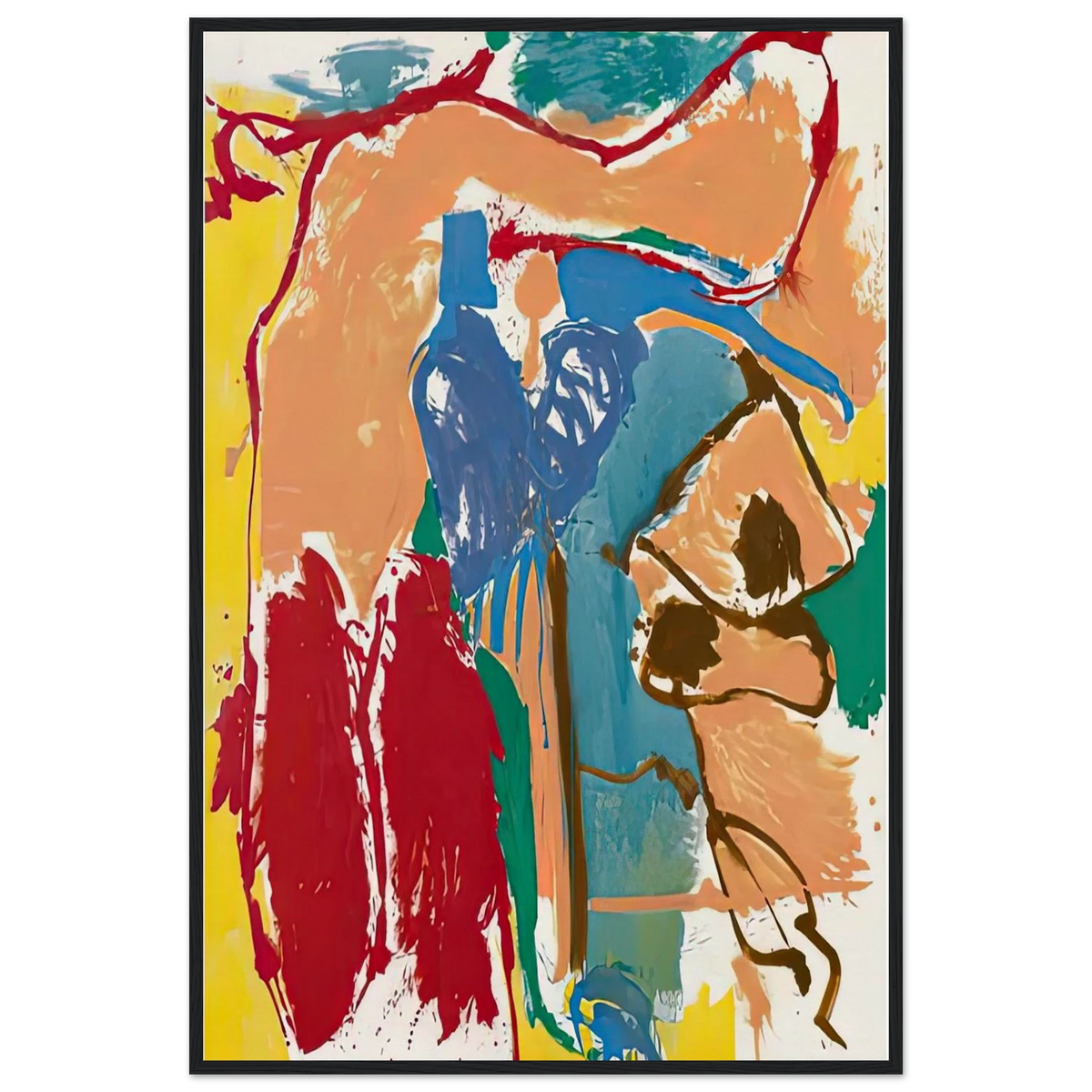 Mediterranean Thoughts, 1960- Framed Poster | Helen Frankenthaler Framed Prints Wall Art | Frankenthaler Helen