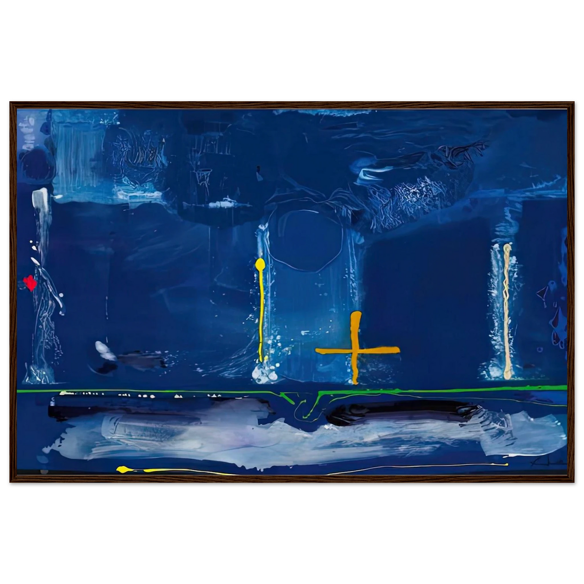 Sister Sky, 1991- Framed Poster | Helen Frankenthaler Framed Prints Wall Art | Frankenthaler Helen