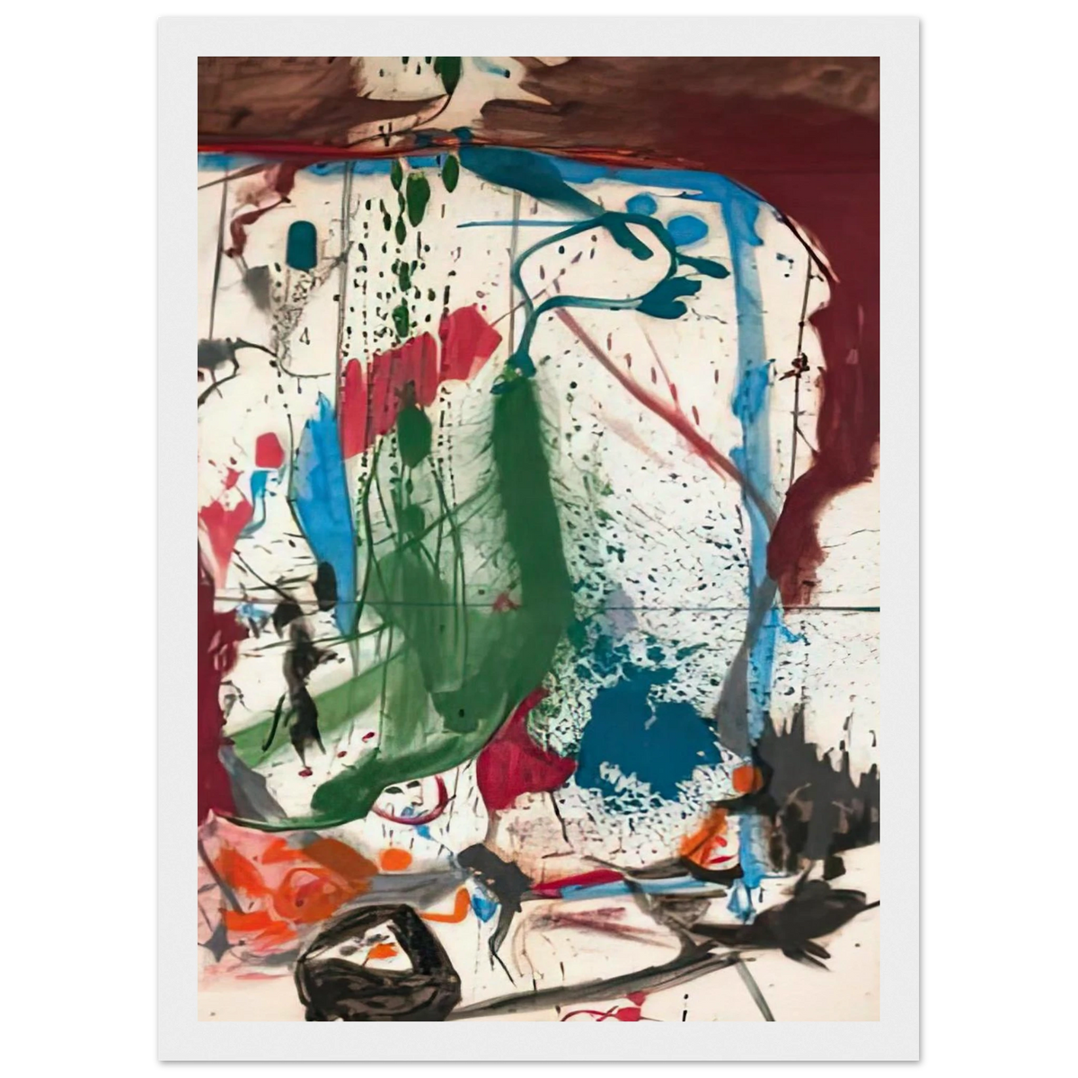 Las Mayas, 1958- Framed Poster | Helen Frankenthaler Framed Prints Wall Art | Frankenthaler Helen