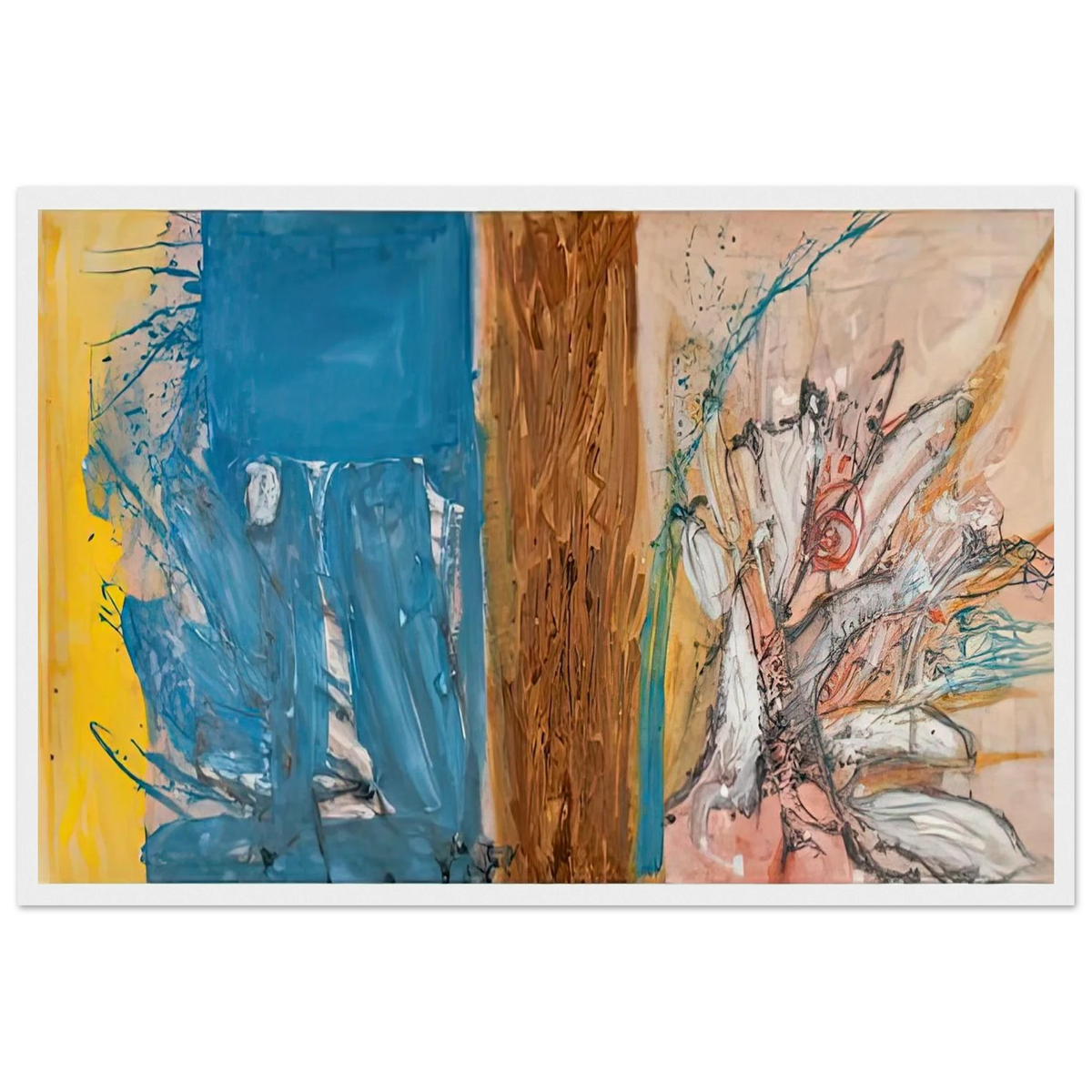 The Façade, 1954- Framed Poster | Helen Frankenthaler Framed Prints Wall Art | Frankenthaler Helen
