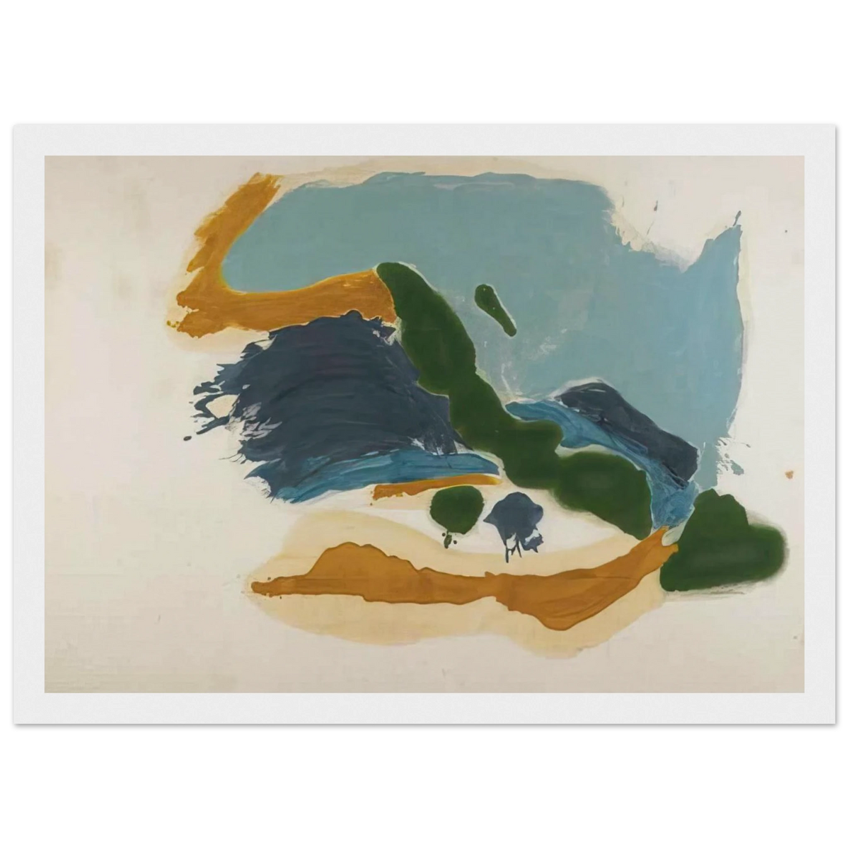 Tuscany - 1963 Framed Poster | Helen Frankenthaler Framed Prints Wall Art | Frankenthaler Helen