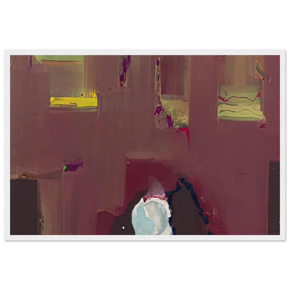 Yin Yang, 1990- Framed Poster | Helen Frankenthaler Framed Prints Wall Art | Frankenthaler Helen