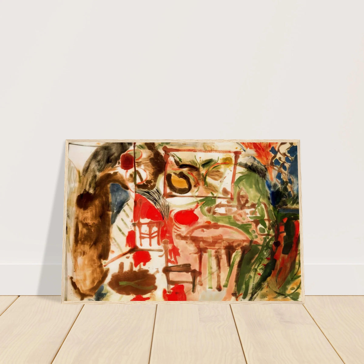 Interior - 1957 Framed Poster | Helen Frankenthaler Framed Prints Wall Art | Frankenthaler Helen