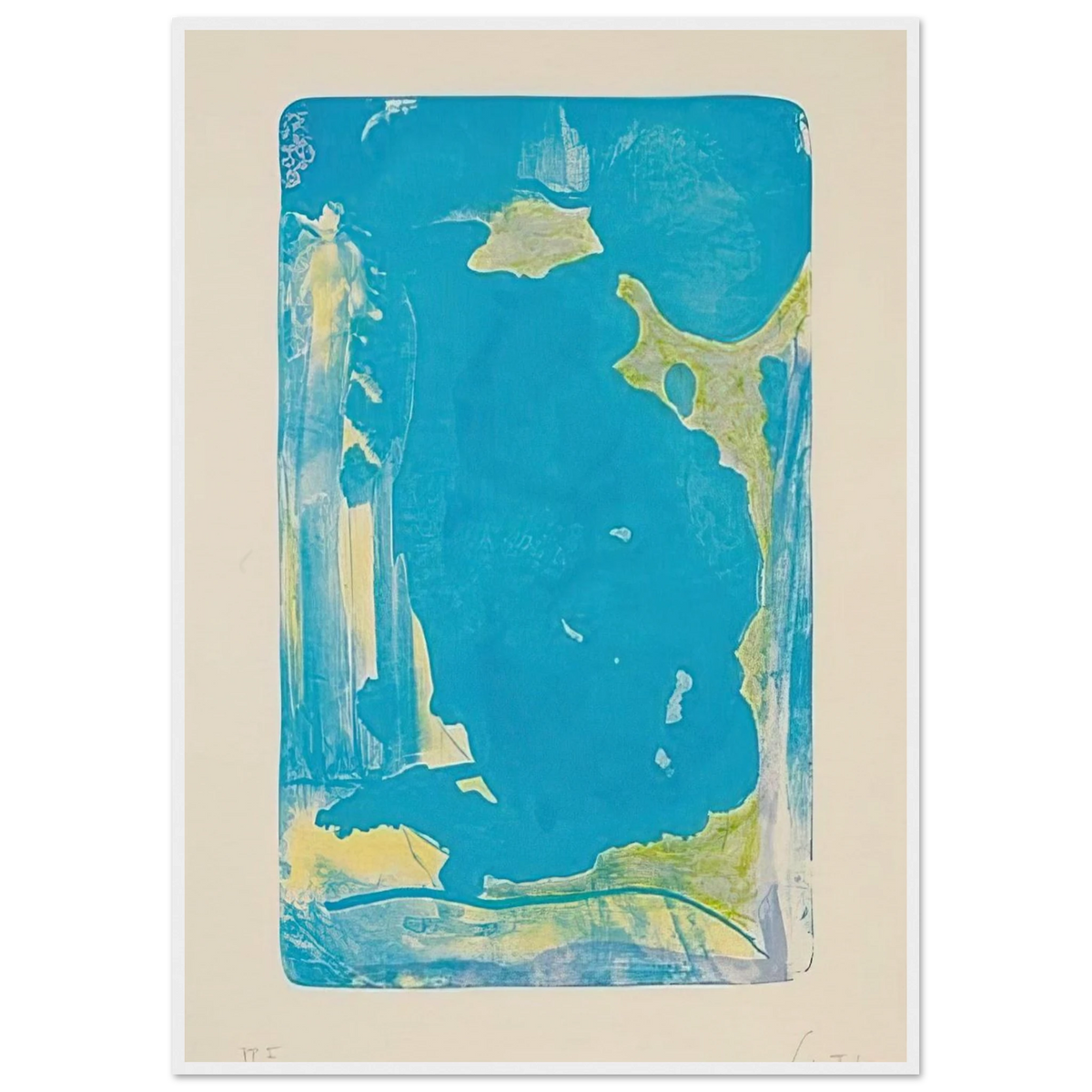 Reflections IV - 1995 Framed Poster | Helen Frankenthaler Framed Prints Wall Art | Frankenthaler Helen