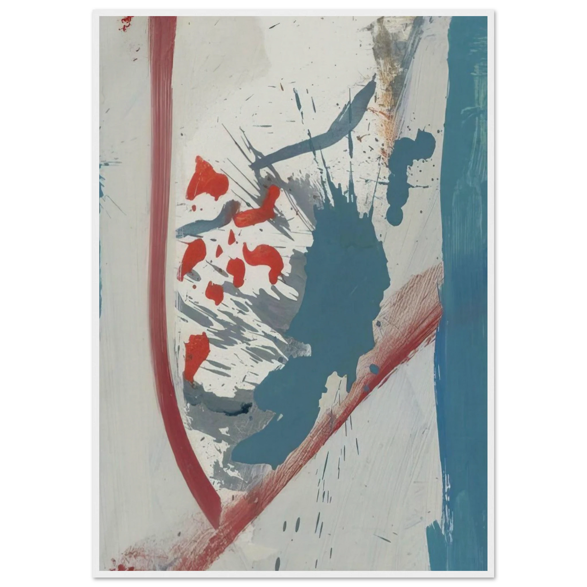 Untitled - 1960 Framed Poster | Helen Frankenthaler Framed Prints Wall Art | Frankenthaler Helen