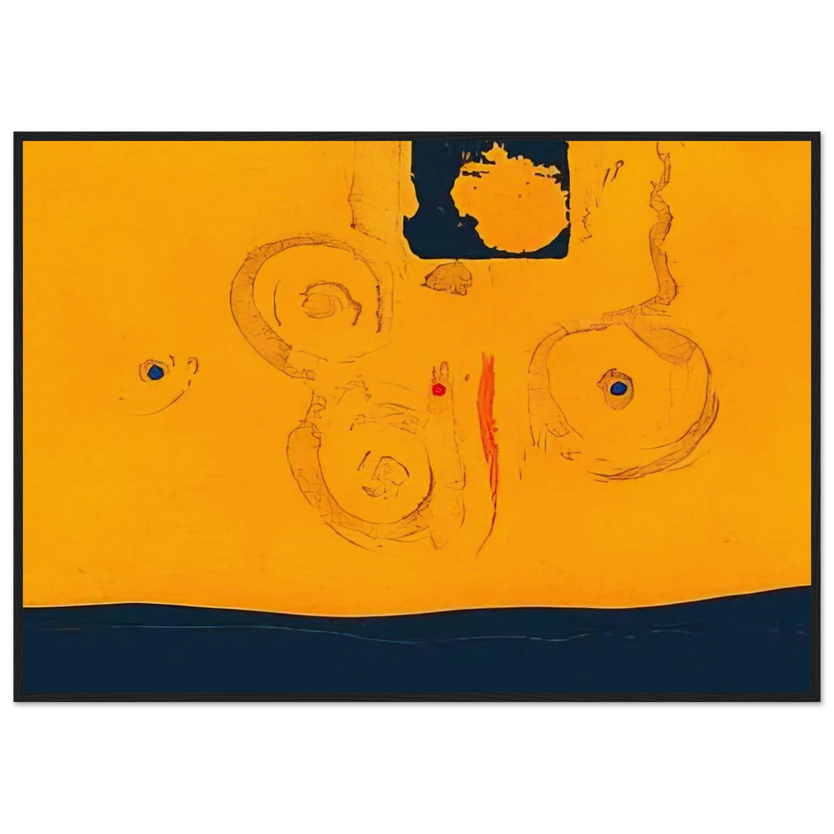 Plaza Real - 1988 Framed Poster | Helen Frankenthaler Framed Prints Wall Art | Frankenthaler Helen