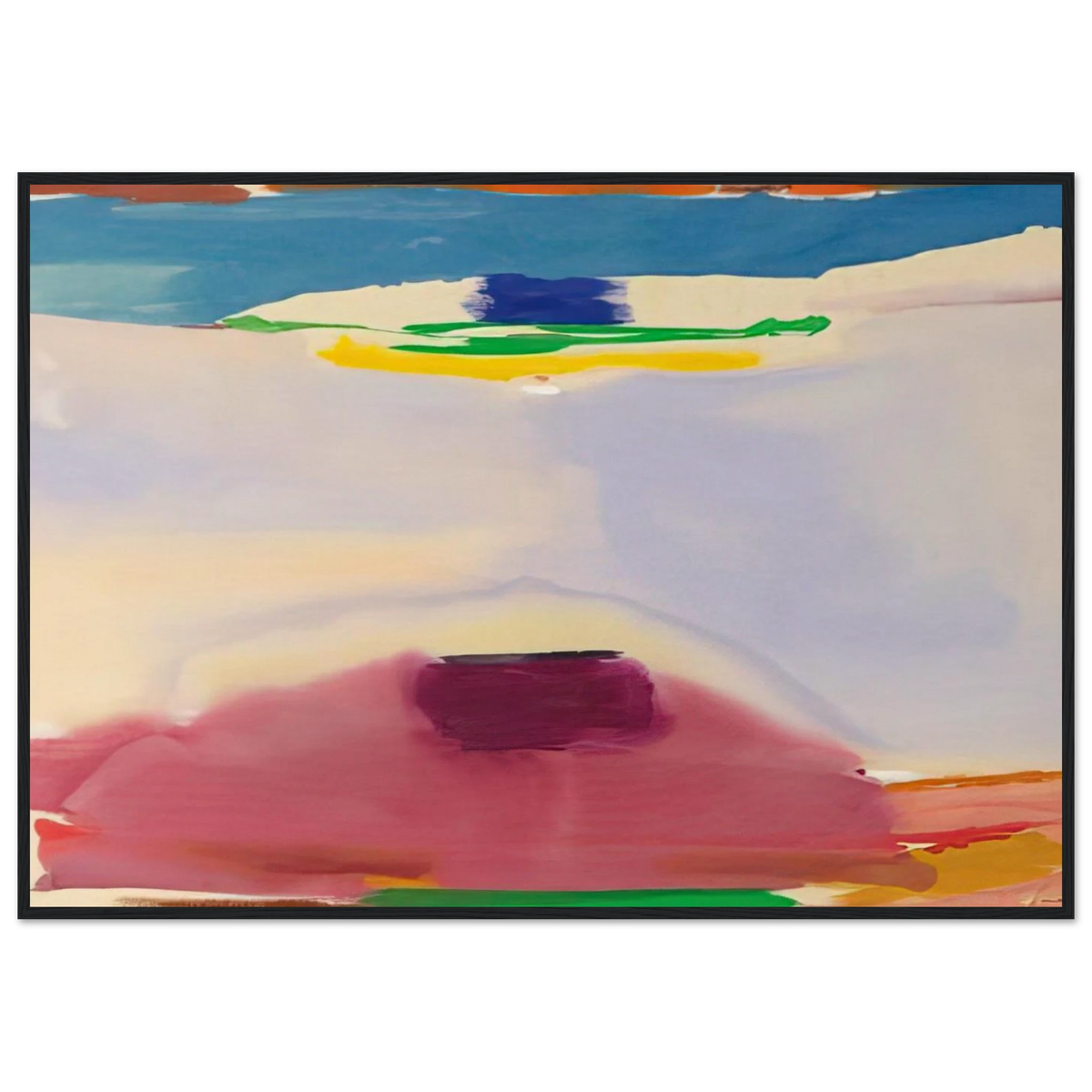 Leveling - 1973 Framed Poster | Helen Frankenthaler Framed Prints Wall Art | Frankenthaler Helen