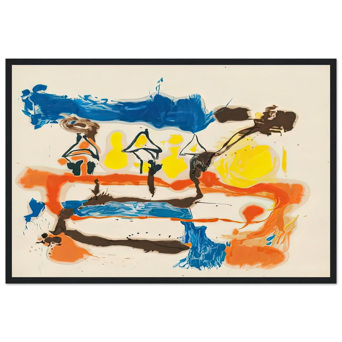 Fable, 1961- Framed Poster | Helen Frankenthaler Framed Prints Wall Art | Frankenthaler Helen