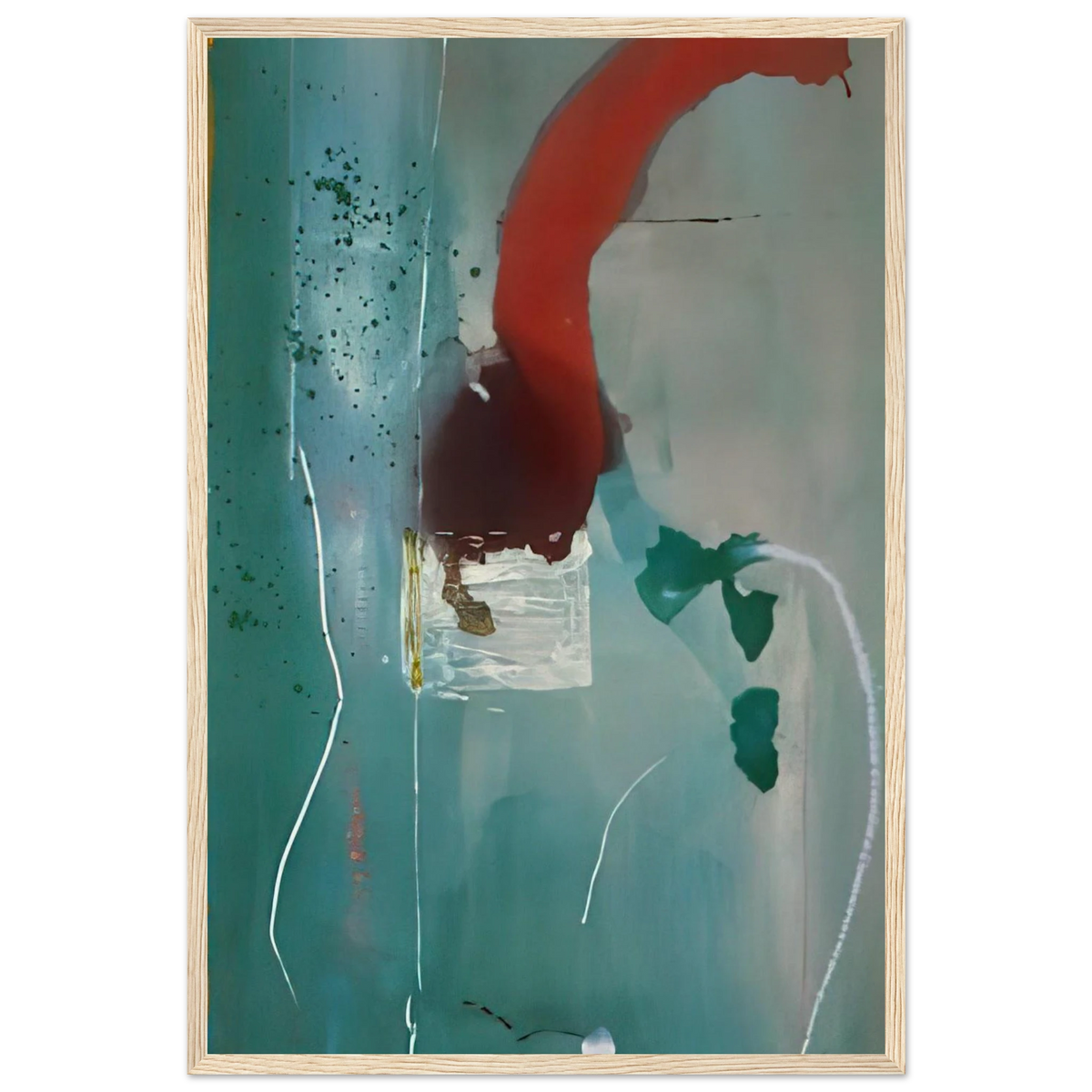 Square One - 1985 Framed Poster | Helen Frankenthaler Framed Prints Wall Art | Frankenthaler Helen