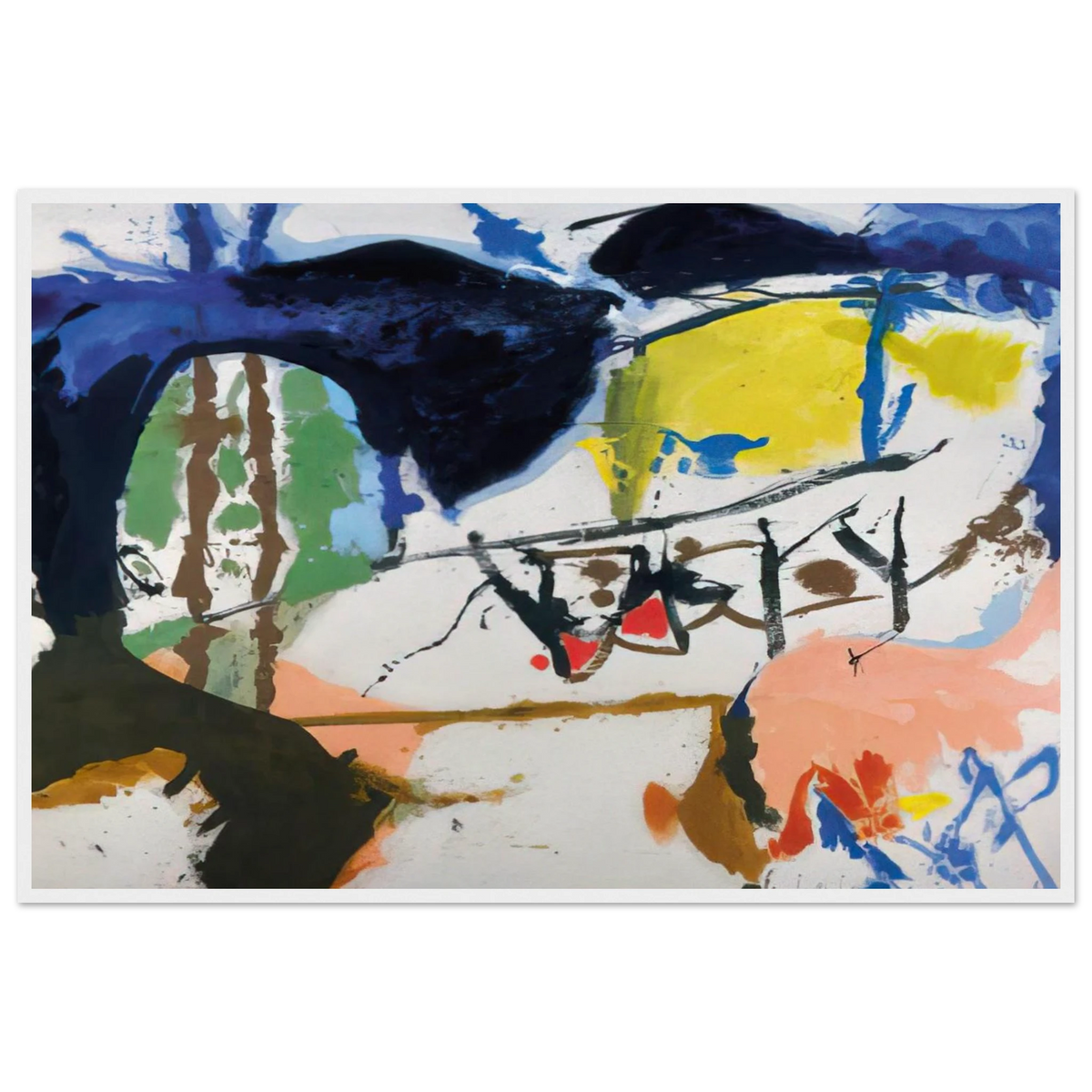 Acres - 1959 Framed Poster | Helen Frankenthaler Framed Prints Wall Art | Frankenthaler Helen
