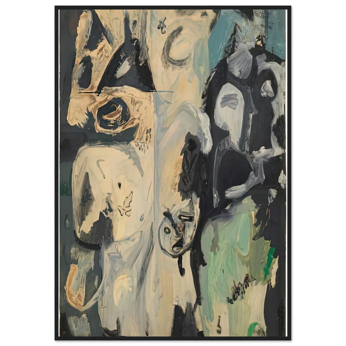 Untitled, 1950- Framed Poster | Helen Frankenthaler Framed Prints Wall Art | Frankenthaler Helen