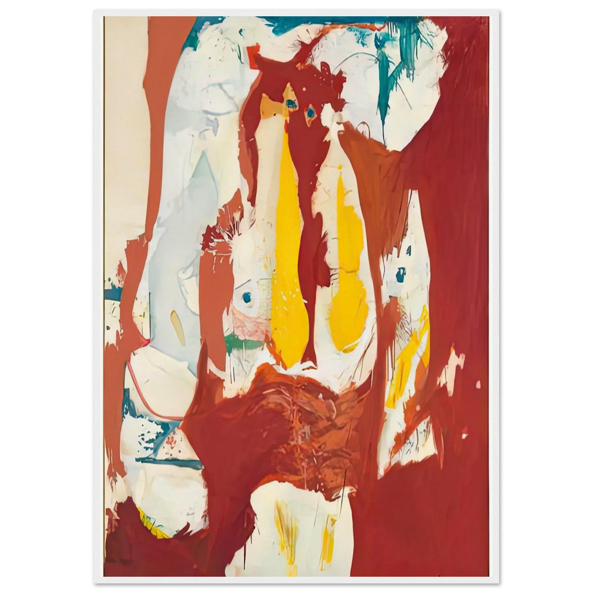 The Red Sea, 1959- Framed Poster | Helen Frankenthaler Framed Prints Wall Art | Frankenthaler Helen
