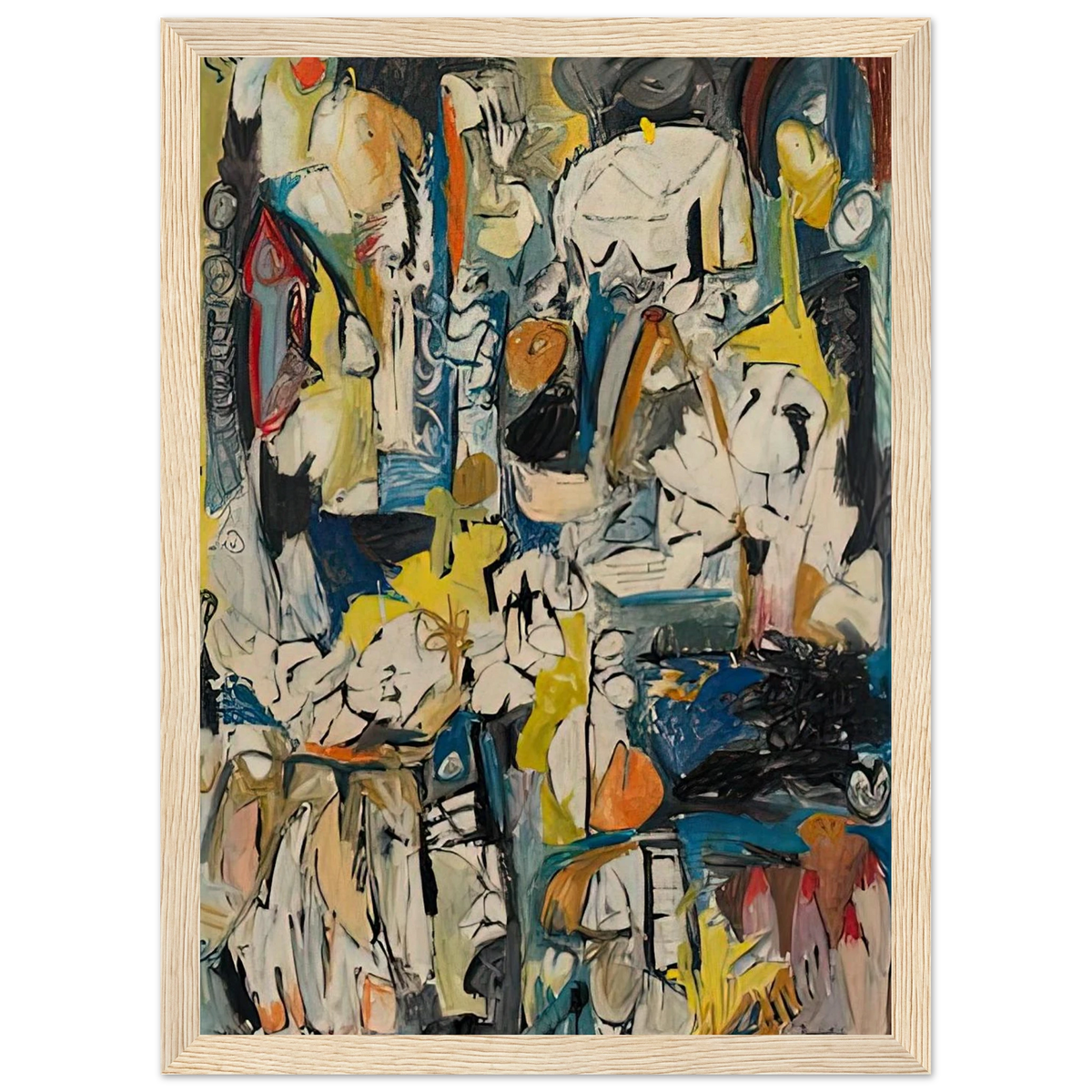 Village, 1951- Framed Poster | Helen Frankenthaler Framed Prints Wall Art | Frankenthaler Helen