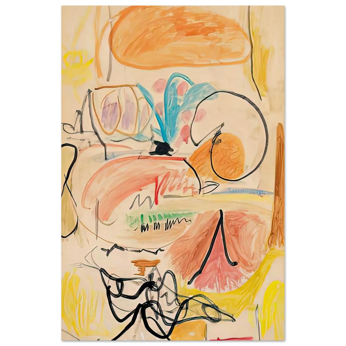Window Shade No. 1, 1952- Poster | Helen Frankenthaler Poster | Frankenthaler Helen