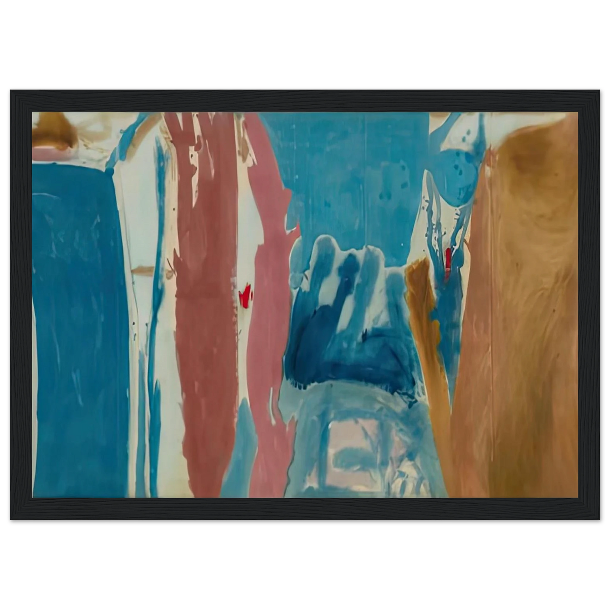 Open Wall, 1953- Framed Poster | Helen Frankenthaler Framed Prints Wall Art | Frankenthaler Helen