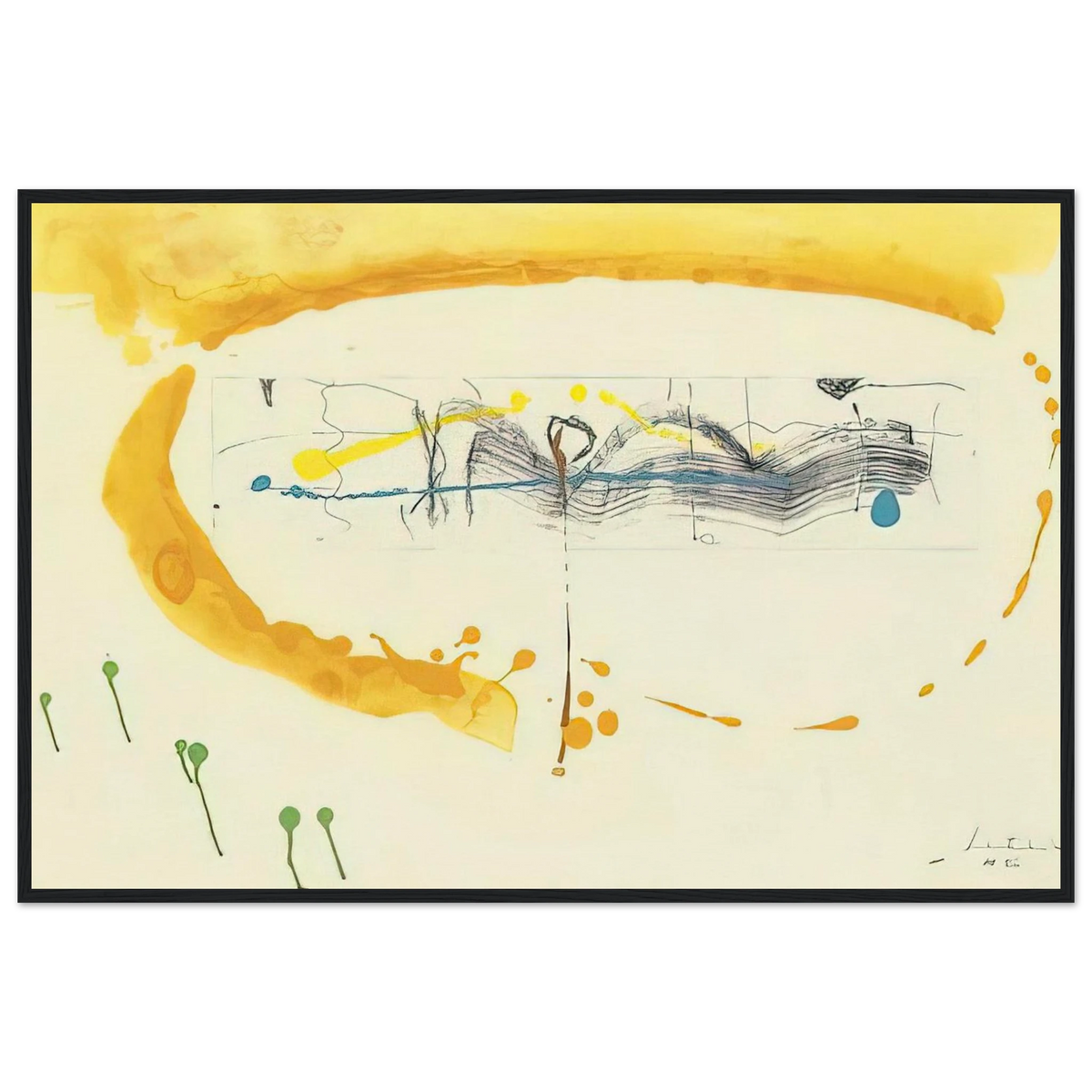 Making Music - 2000 Framed Poster | Helen Frankenthaler Framed Prints Wall Art | Frankenthaler Helen