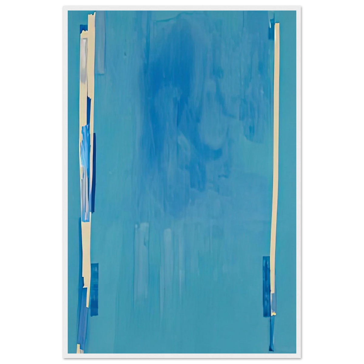 Blue Bellows, 1976- Framed Poster | Helen Frankenthaler Framed Prints Wall Art | Frankenthaler Helen