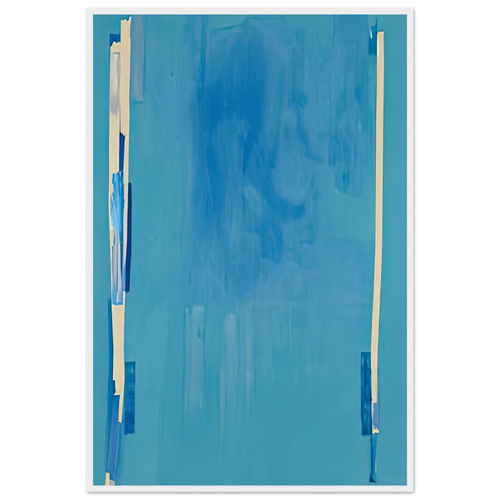 Blue Bellows, 1976- Framed Poster | Helen Frankenthaler Framed Prints Wall Art | Frankenthaler Helen