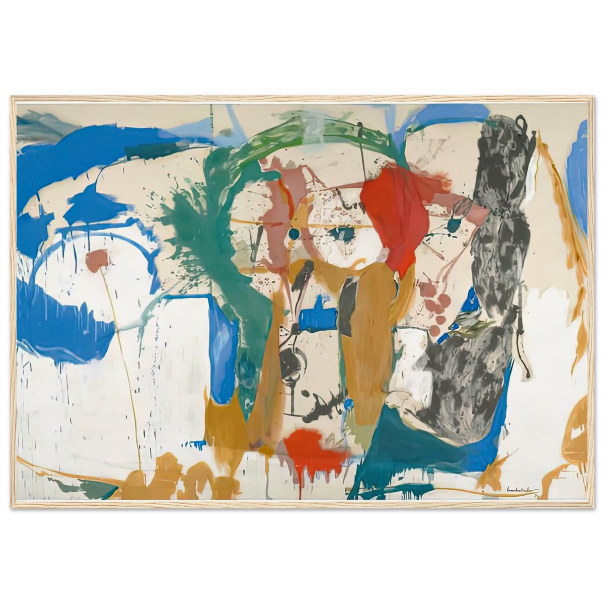 Madridscape, 1959- Framed Poster | Helen Frankenthaler Framed Prints Wall Art | Frankenthaler Helen