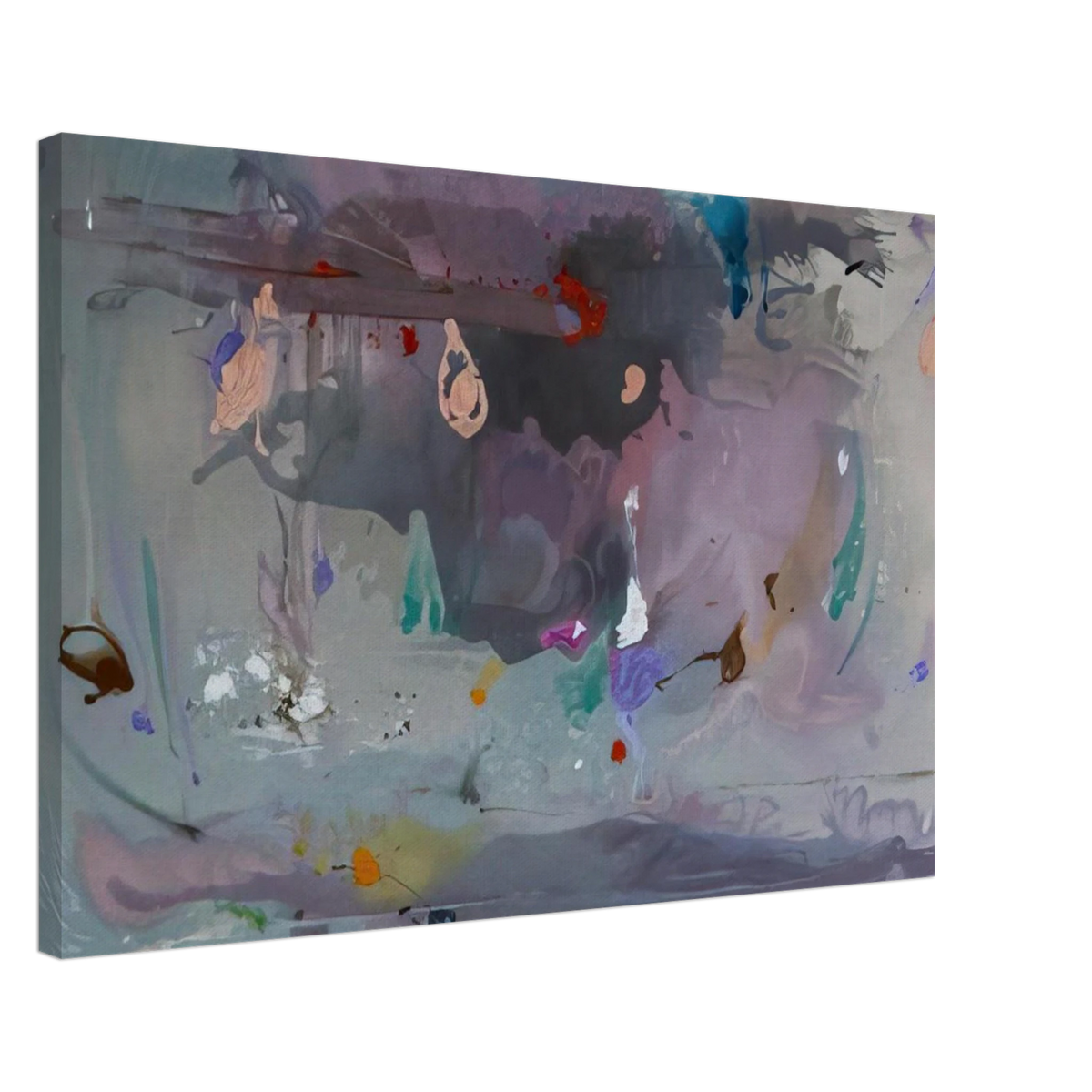 Grey Fireworks - 2000 Canvas | Helen Frankenthaler Canvas | Frankenthaler Helen