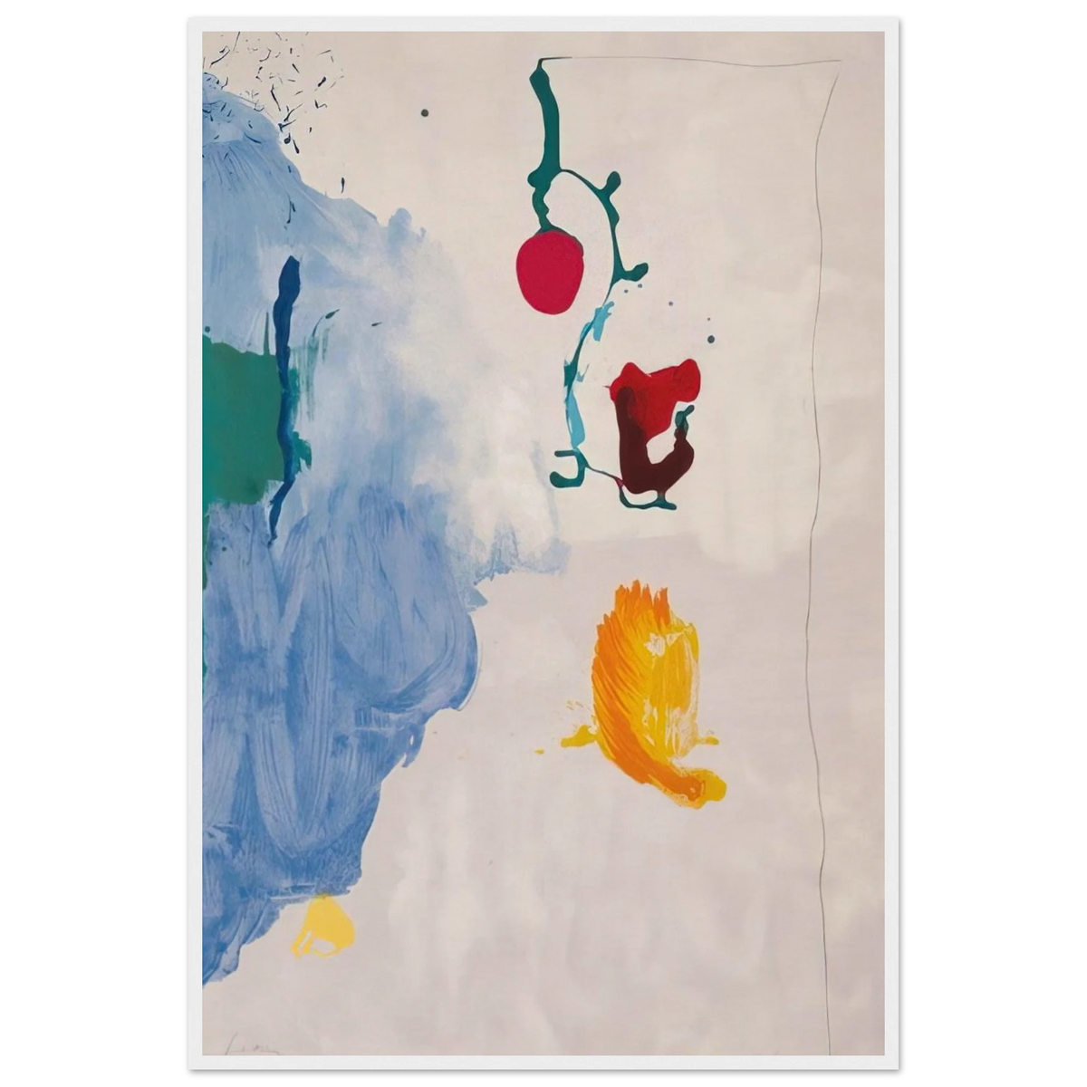 Eve - 1995 Framed Poster | Helen Frankenthaler Framed Prints Wall Art | Frankenthaler Helen