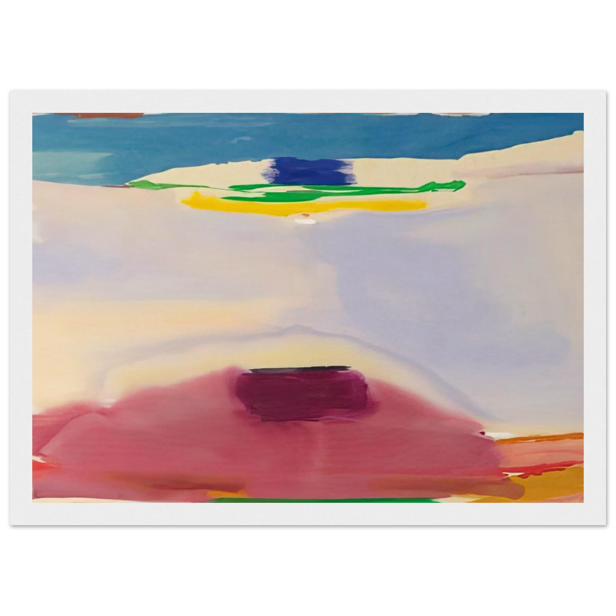Leveling - 1973 Framed Poster | Helen Frankenthaler Framed Prints Wall Art | Frankenthaler Helen