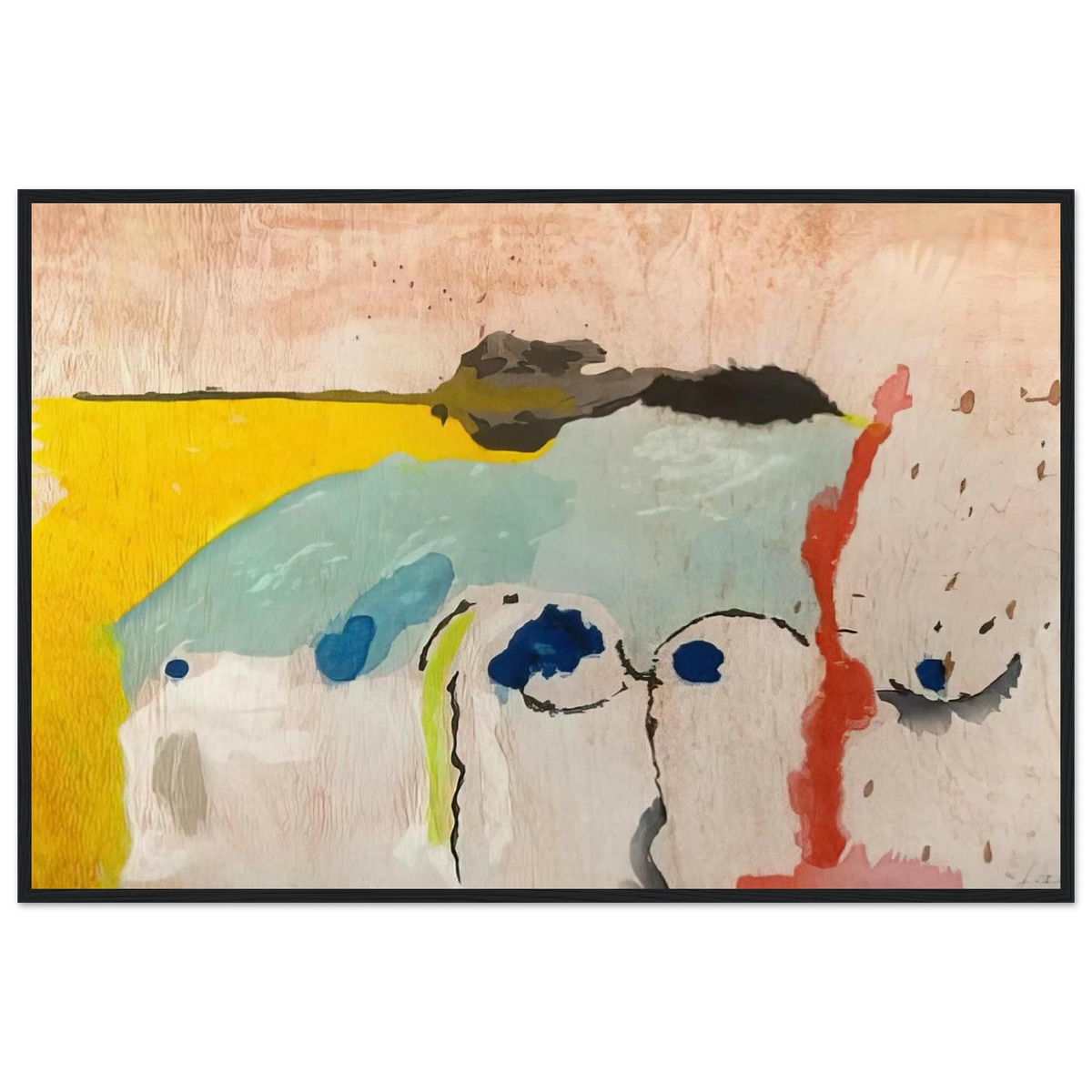 Tales of Genji I - 1998 Framed Poster | Helen Frankenthaler Framed Prints Wall Art | Frankenthaler Helen