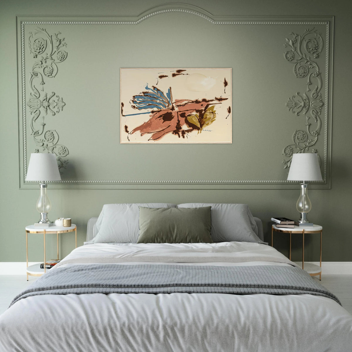 Pink Bird Figure I, 1961- Framed Poster | Helen Frankenthaler Framed Prints Wall Art | Frankenthaler Helen