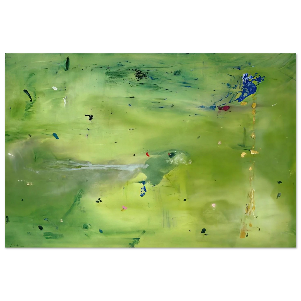 A Green Thought in a Green Shade - 1981 Poster | Helen Frankenthaler Poster | Frankenthaler Helen