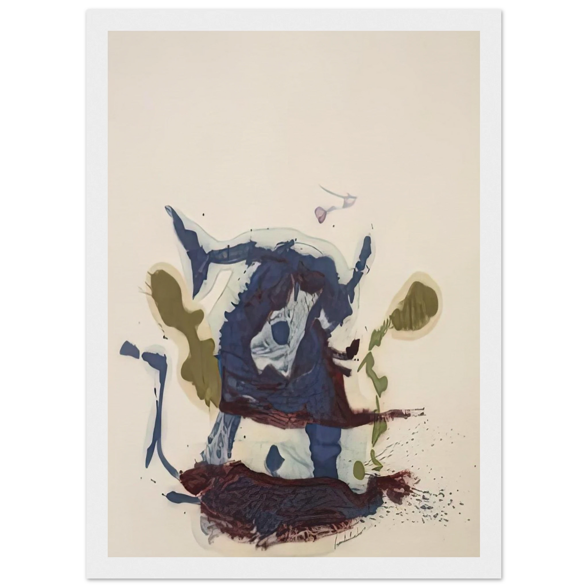 Vessel, 1961- Framed Poster | Helen Frankenthaler Framed Prints Wall Art | Frankenthaler Helen