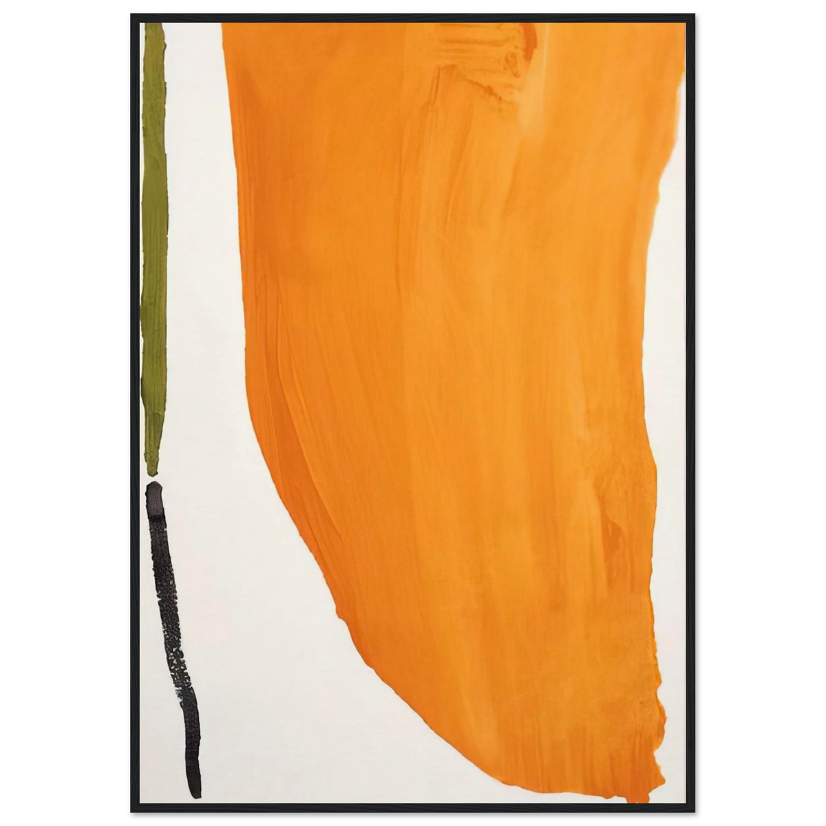 Orange Downpour - 1970 Framed Poster | Helen Frankenthaler Framed Prints Wall Art | Frankenthaler Helen