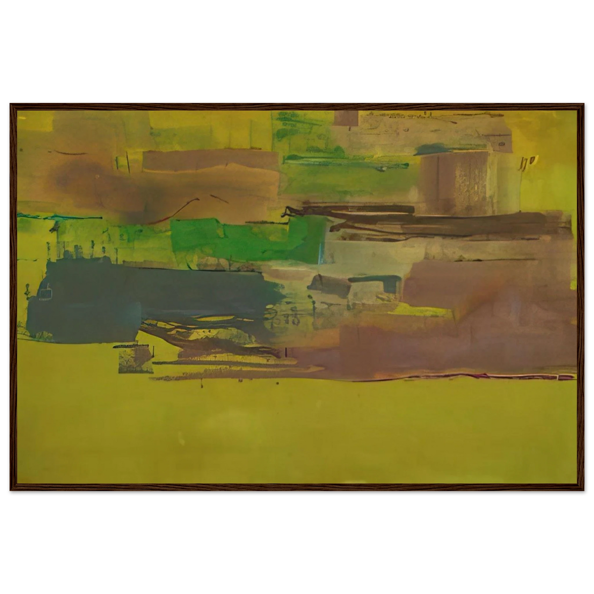 August Deep - 1978 Framed Poster | Helen Frankenthaler Framed Prints Wall Art | Frankenthaler Helen