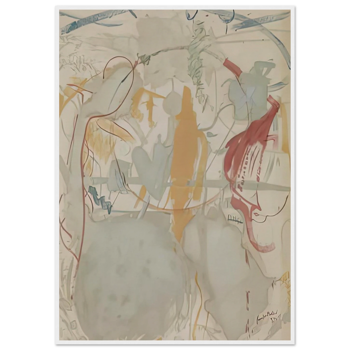 Seven Types of Ambiguity, 1957- Framed Poster | Helen Frankenthaler Framed Prints Wall Art | Frankenthaler Helen