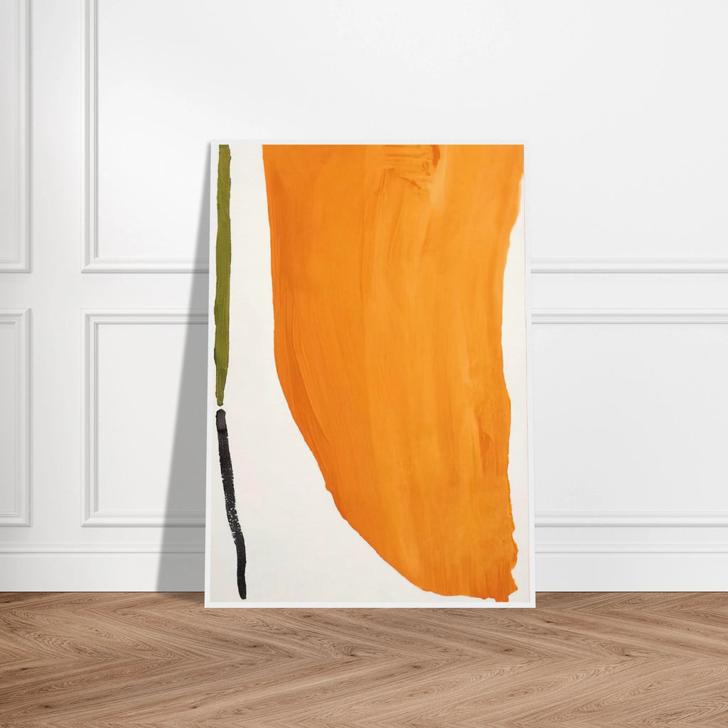 Orange Downpour - 1970 Framed Poster | Helen Frankenthaler Framed Prints Wall Art | Frankenthaler Helen