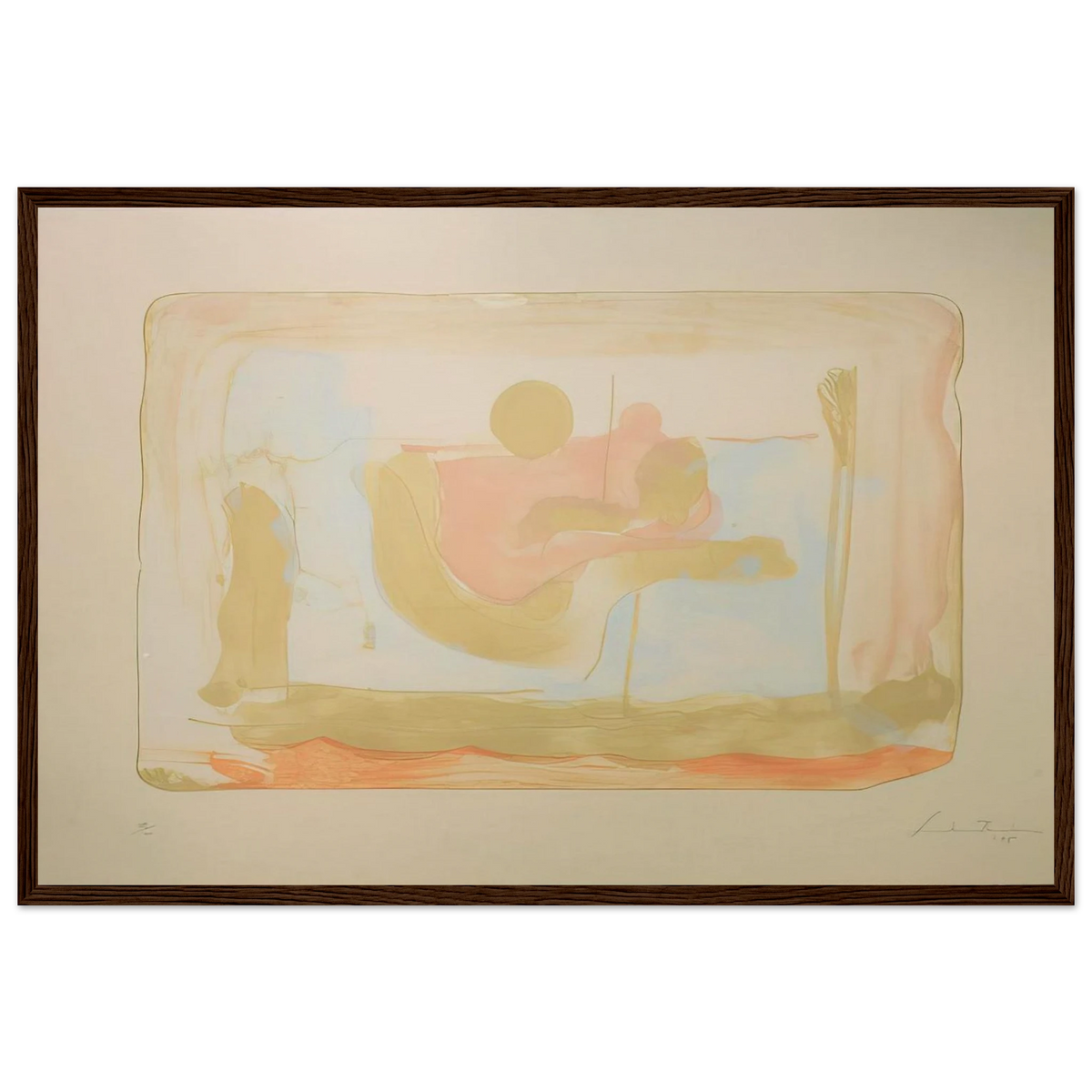 Reflections I - 1995 Framed Poster | Helen Frankenthaler Framed Prints Wall Art | Frankenthaler Helen