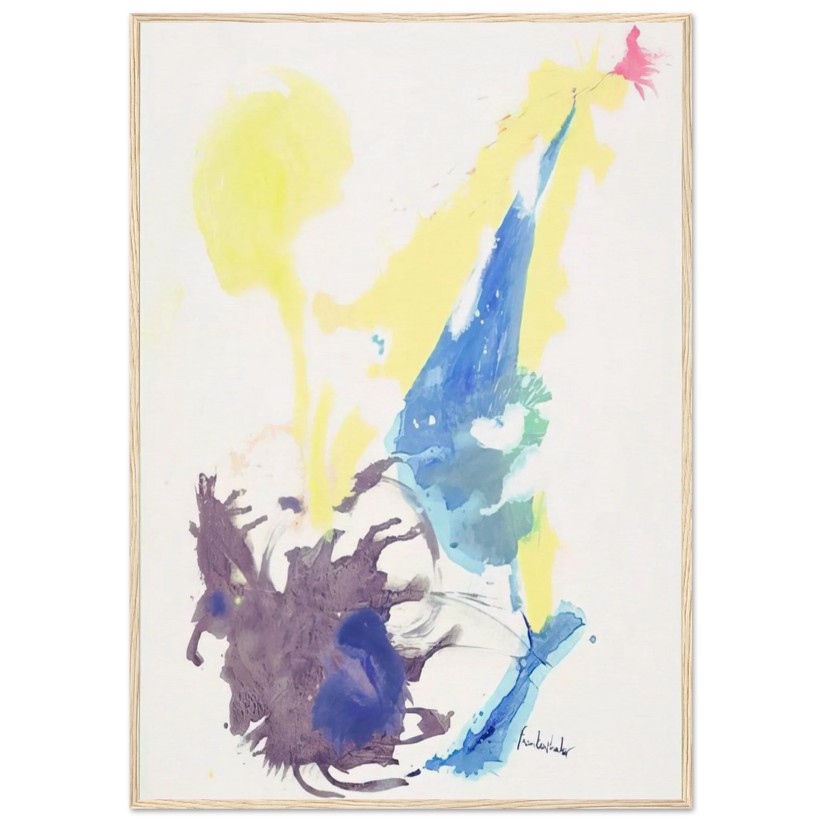 Moving Day - 1961 Framed Poster | Helen Frankenthaler Framed Prints Wall Art | Frankenthaler Helen