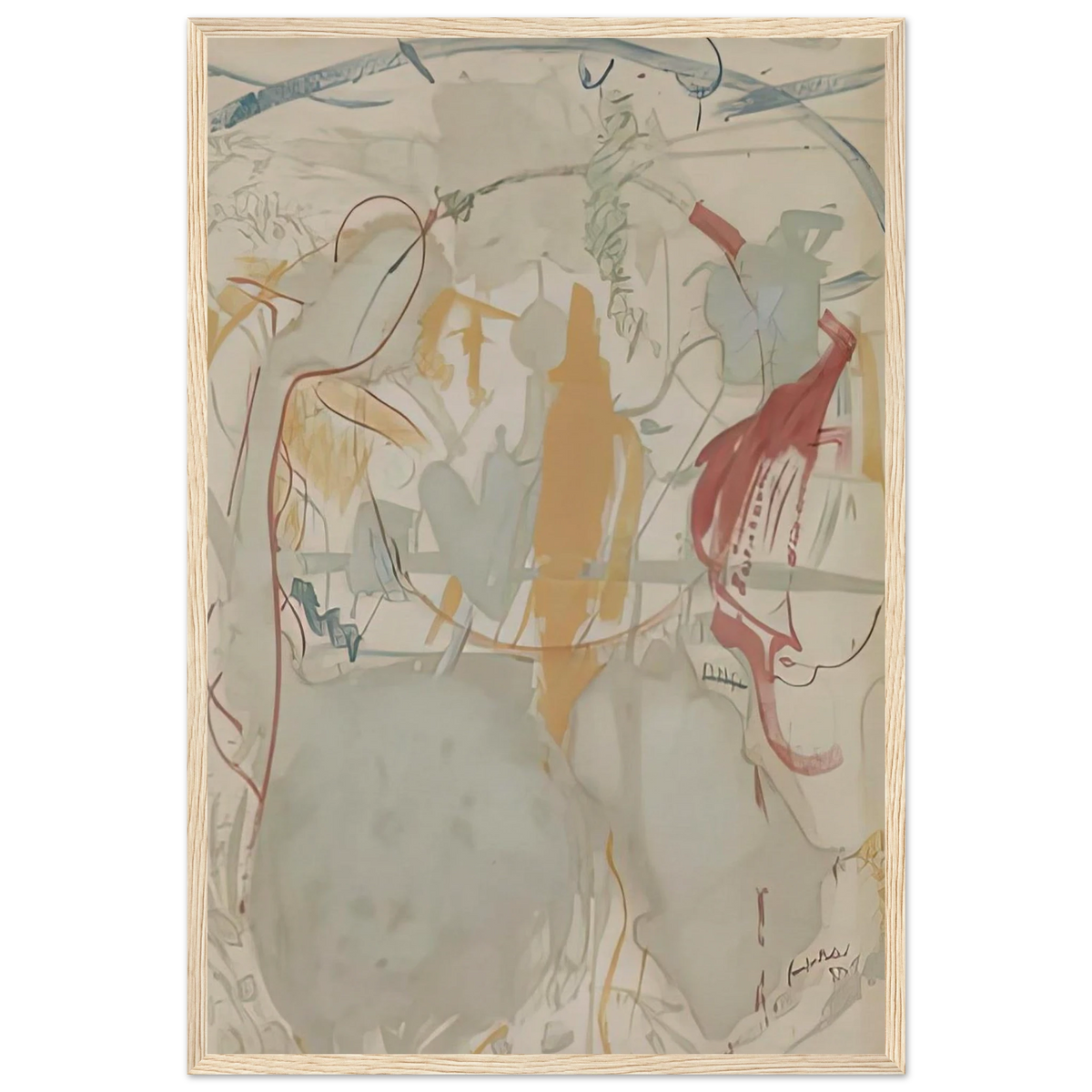 Seven Types of Ambiguity, 1957- Framed Poster | Helen Frankenthaler Framed Prints Wall Art | Frankenthaler Helen