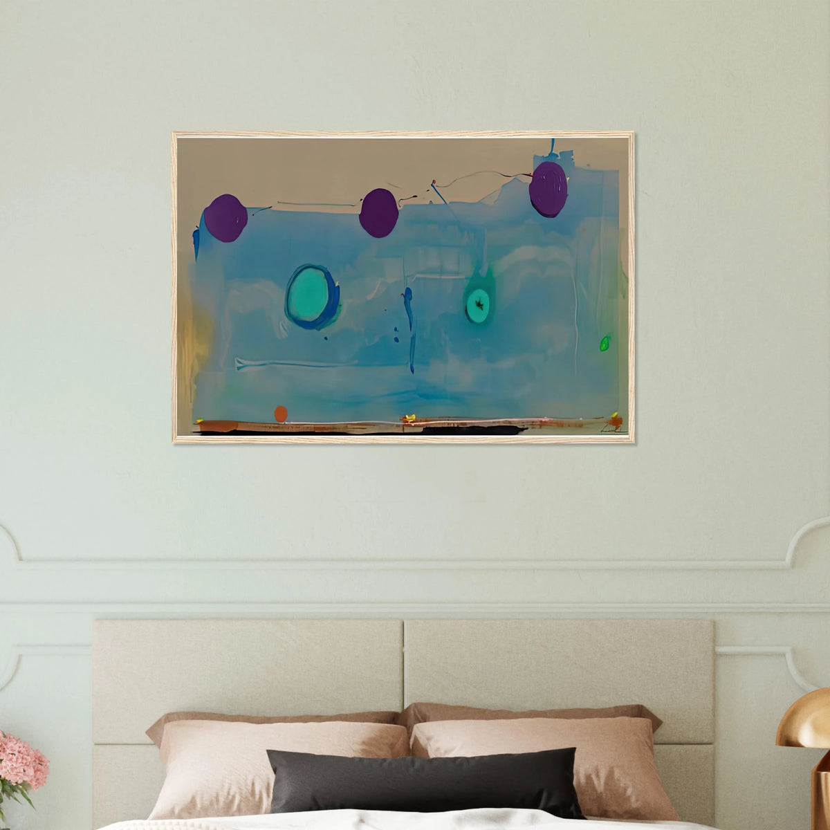 Water Shadows, 1988- Framed Poster | Helen Frankenthaler Framed Prints Wall Art | Frankenthaler Helen
