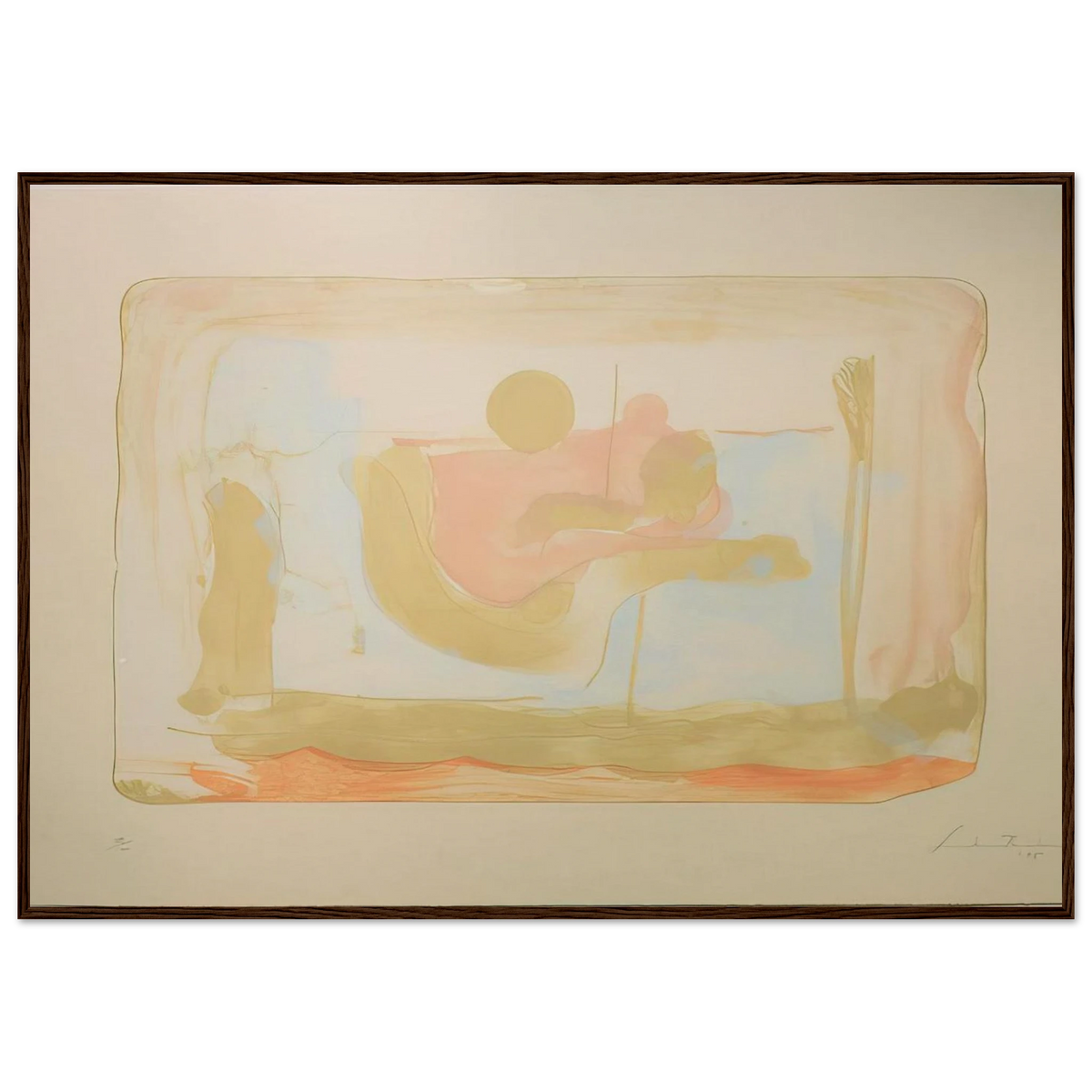 Reflections I - 1995 Framed Poster | Helen Frankenthaler Framed Prints Wall Art | Frankenthaler Helen