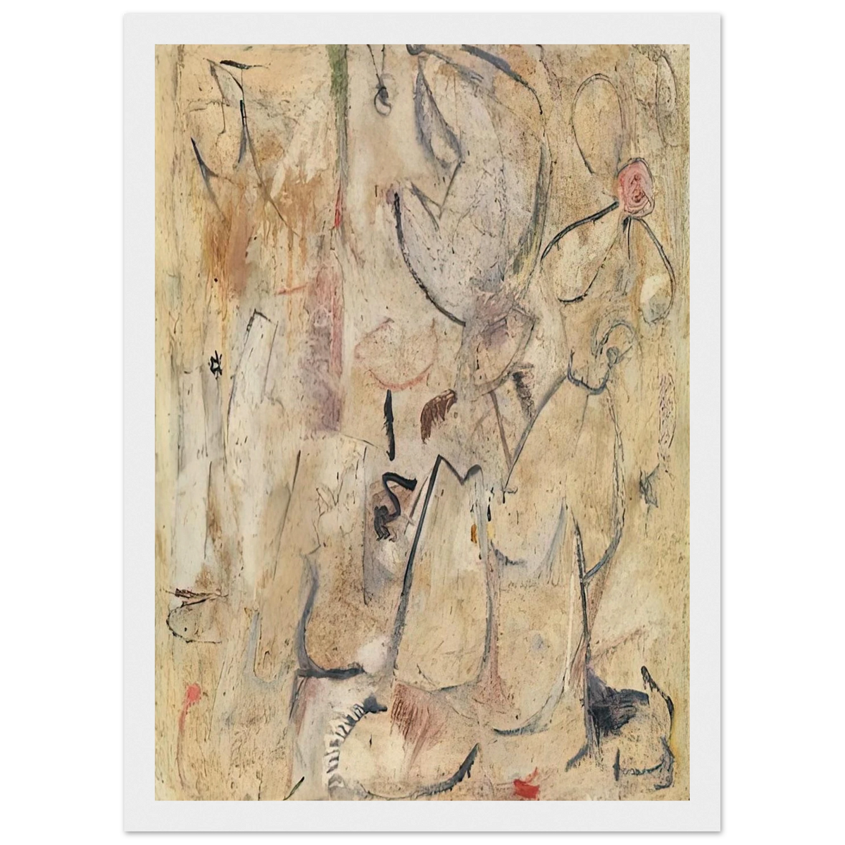 Beach, 1950- Framed Poster | Helen Frankenthaler Framed Prints Wall Art | Frankenthaler Helen