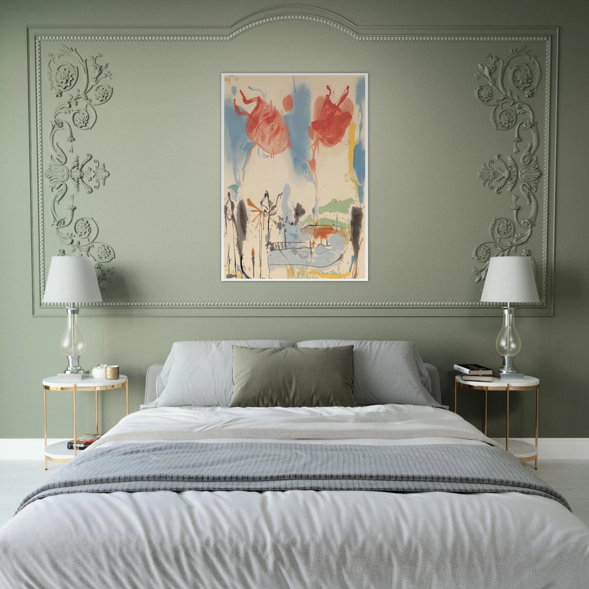 Round Trip, 1957- Framed Poster | Helen Frankenthaler Framed Prints Wall Art | Frankenthaler Helen