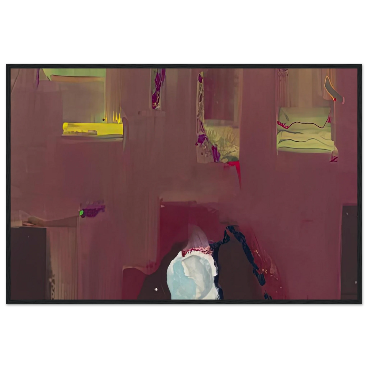 Yin Yang, 1990- Framed Poster | Helen Frankenthaler Framed Prints Wall Art | Frankenthaler Helen