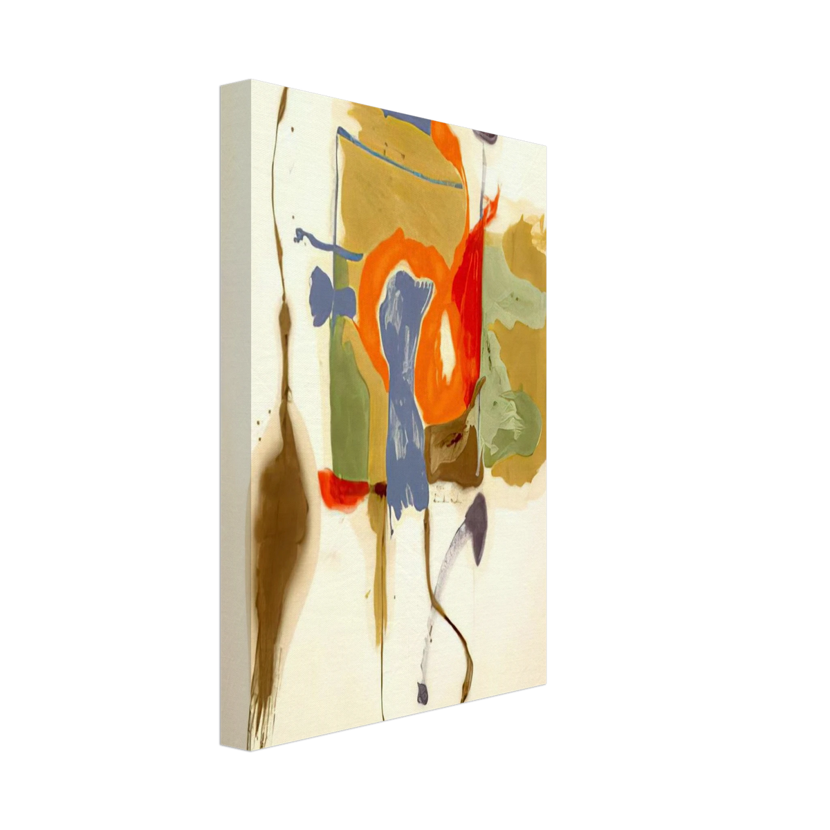Blue Form in a Scene - 1961 Canvas | Helen Frankenthaler Canvas | Frankenthaler Helen